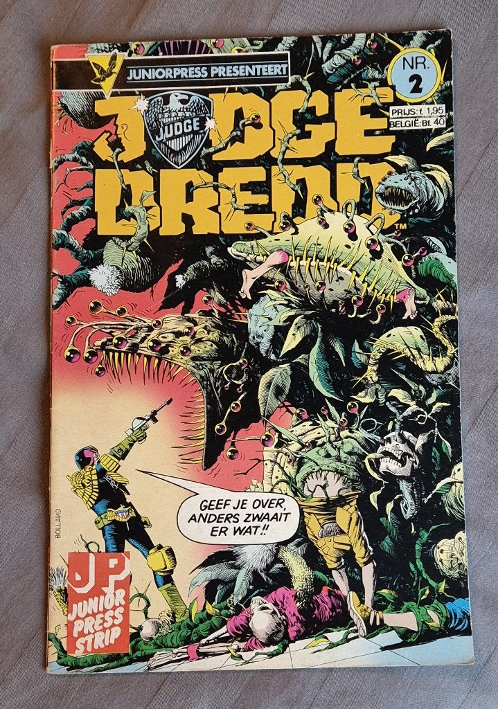 Judge Dredd nr.2 -  JuniorPress - 1984, Eén comic, Europa, Ophalen of Verzenden, Zo goed als nieuw