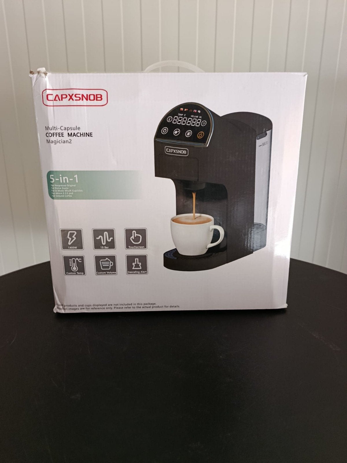 CAPXNOB Multi-Capsule Koffiemachine BH9701, Afneembaar waterreservoir, 10 kopjes of meer, Ophalen of Verzenden, Gemalen koffie