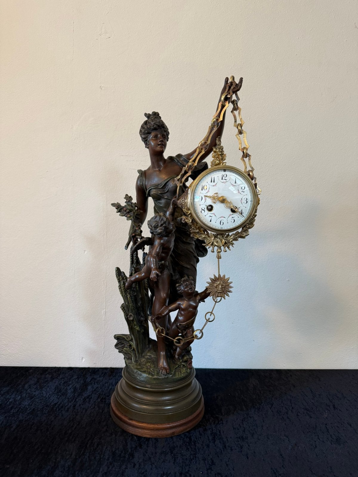 Beeld pendule / klok 65 cm hoog, Antiek en Kunst, Ophalen