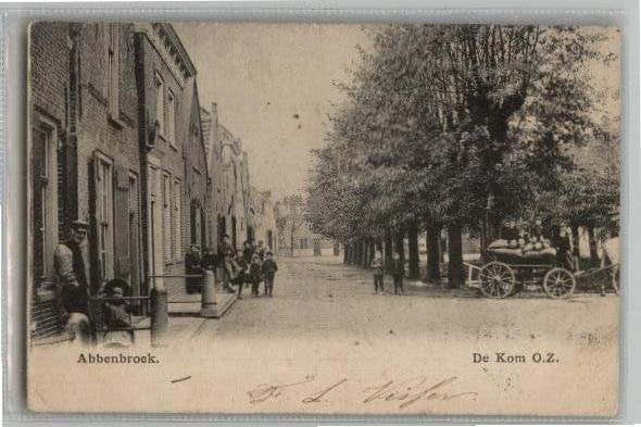 Abbenvroek De kom O.Z.   st 1904 Prachtkaart, Ophalen of Verzenden, Voor 1920, Gelopen, Zuid-Holland