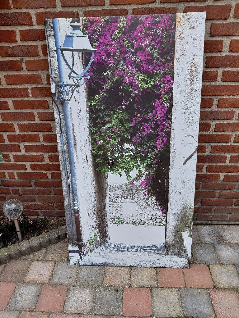 Tuinschilderij 70 cm Br x 130 cm H, Tuin en Terras, Tuinwanddecoratie, Ophalen, Gebruikt