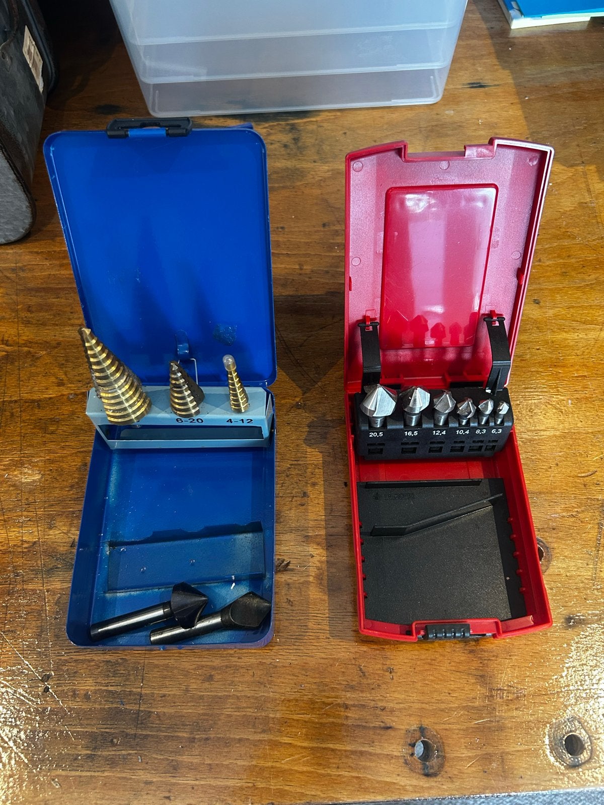 HBM Machines en Hilti verzinkboor/conische boor set, Ophalen of Verzenden, Gebruikt, Bitset, Hilti