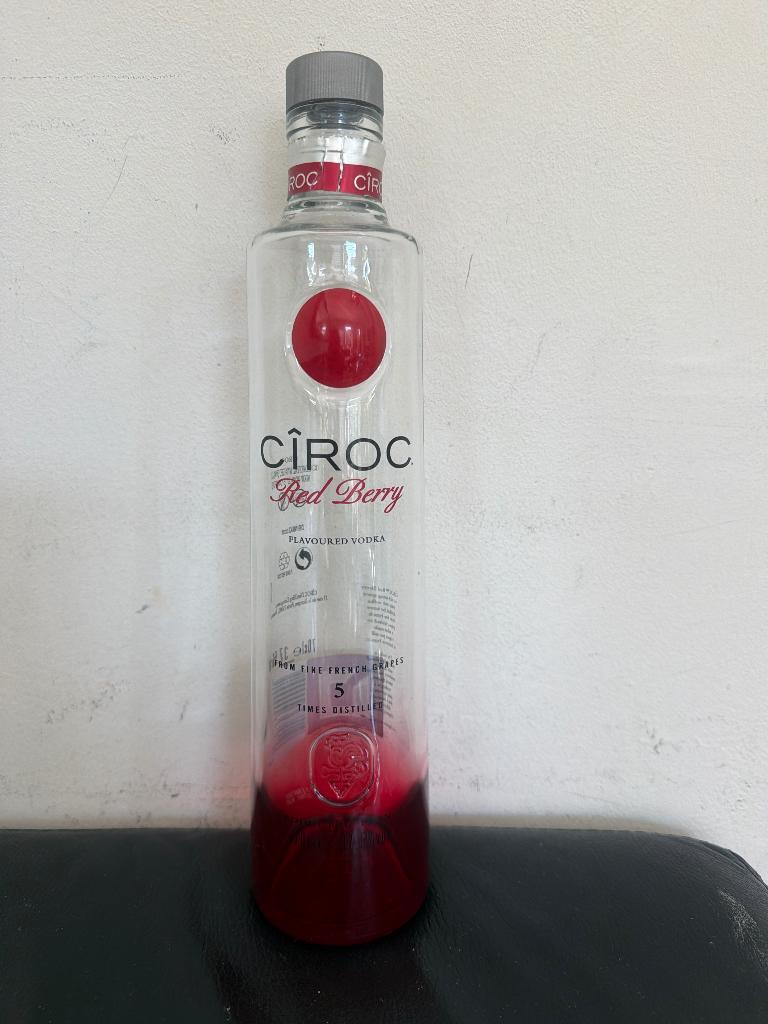 Lege fles Ciroc Red Berry 70 cl., Ophalen of Verzenden, Zo goed als nieuw, Verpakking