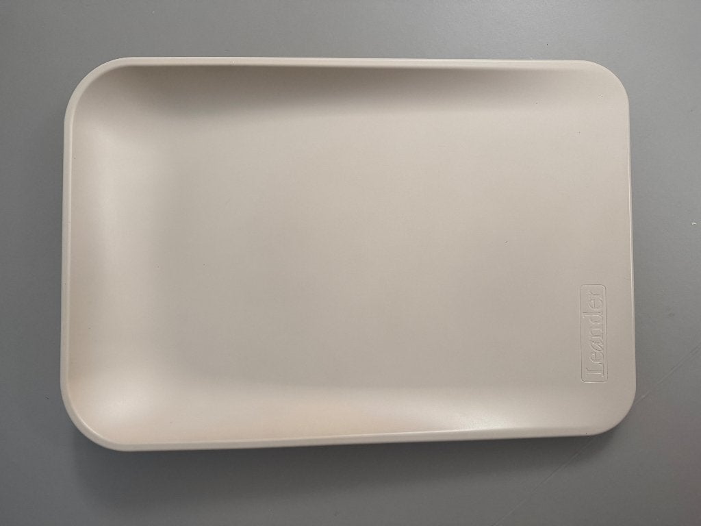 Leander matty Capuchino kleur / verschoonmat aankleedkussen, Ophalen of Verzenden, Gebruikt, Overige typen, Overige merken