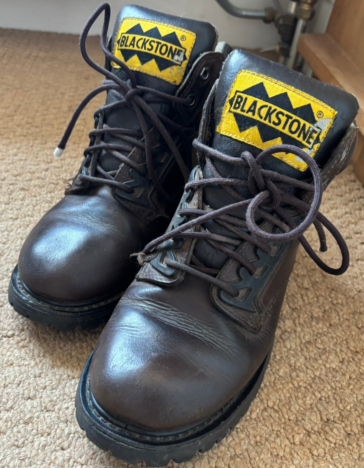 Blackstone leren, schoenen halfhoog (unisex), Bruin, Ophalen of Verzenden, Sneakers of Gympen, Gedragen