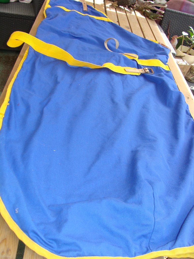 staldeken gevoerd met wol maat 170, Cob (M), Ophalen of Verzenden, Staldeken, Blauw