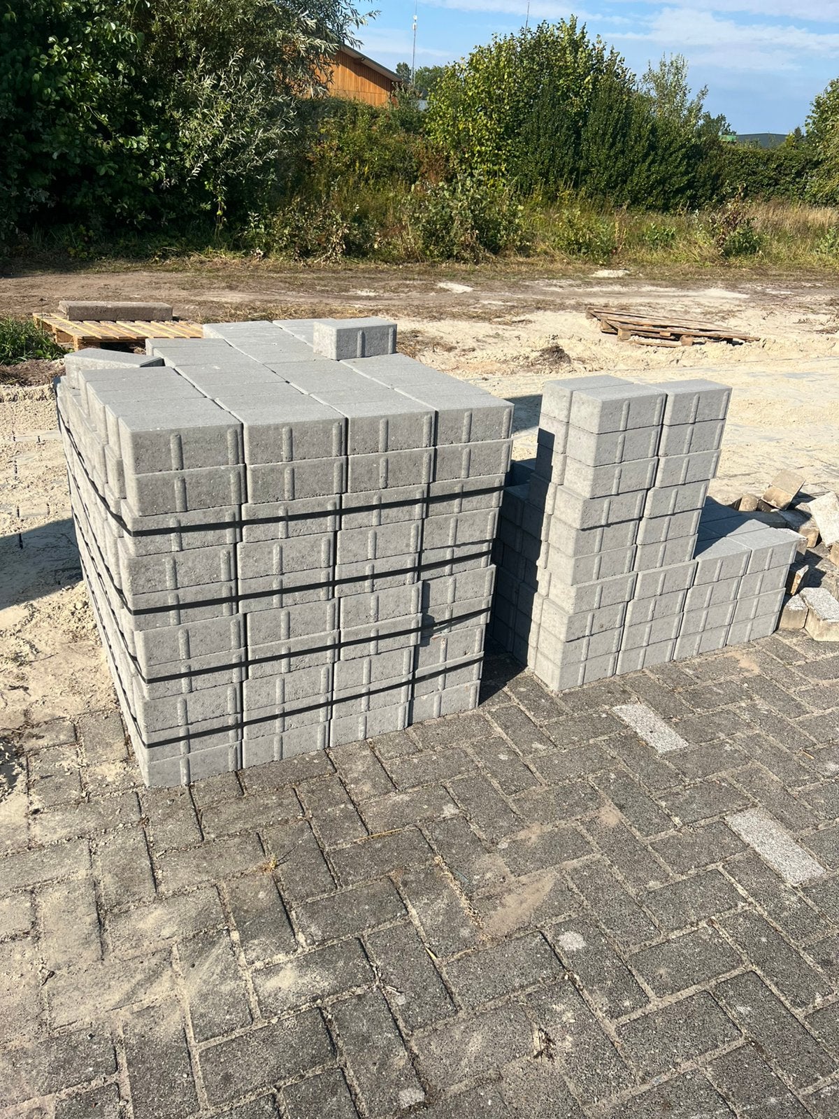 Aangeboden bkk grijs 8cm nieuw, Ophalen of Verzenden, Zo goed als nieuw, Beton, Klinkers
