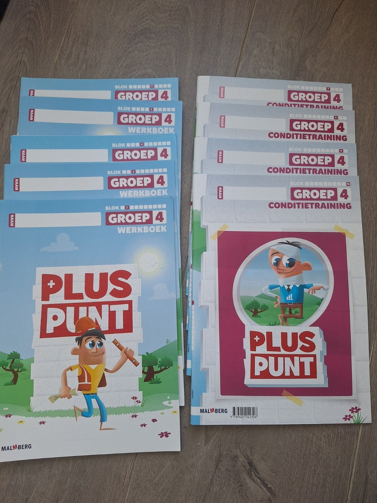 Pluspunt groep 4 werkboeken met conditietraining, Boeken, Ophalen of Verzenden, Zo goed als nieuw, Overige niveaus, Nederlands