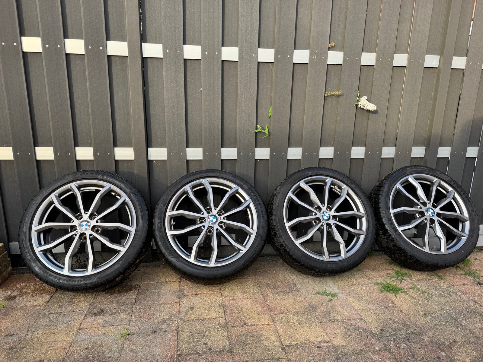Originele BMW M Velgen 18 inch met Goodyear banden, 18 inch, Gebruikt, Banden en Velgen, Personenwagen