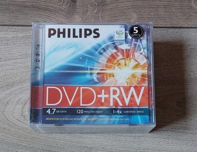 PHILIPS DVD-RW 9 stuks, Philips, Herschrijfbaar, Nieuw, Ophalen of Verzenden