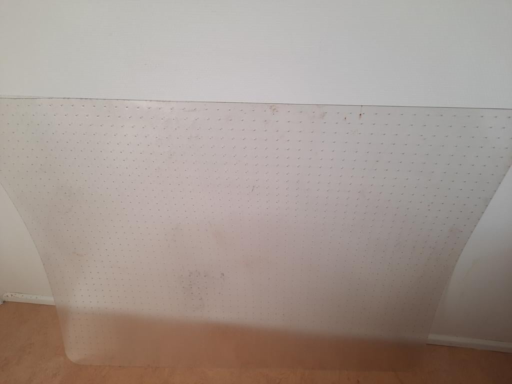 Vloerplaat voor bij een bureaustoel op tapijt. 120x150cm., Ophalen, Gebruikt