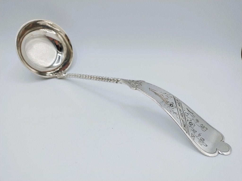 Zilveren soeplepel, J. Schijfsma Jz, Sneek, 1888, Antiek en Kunst, Antiek | Goud en Zilver, Verzenden, Zilver