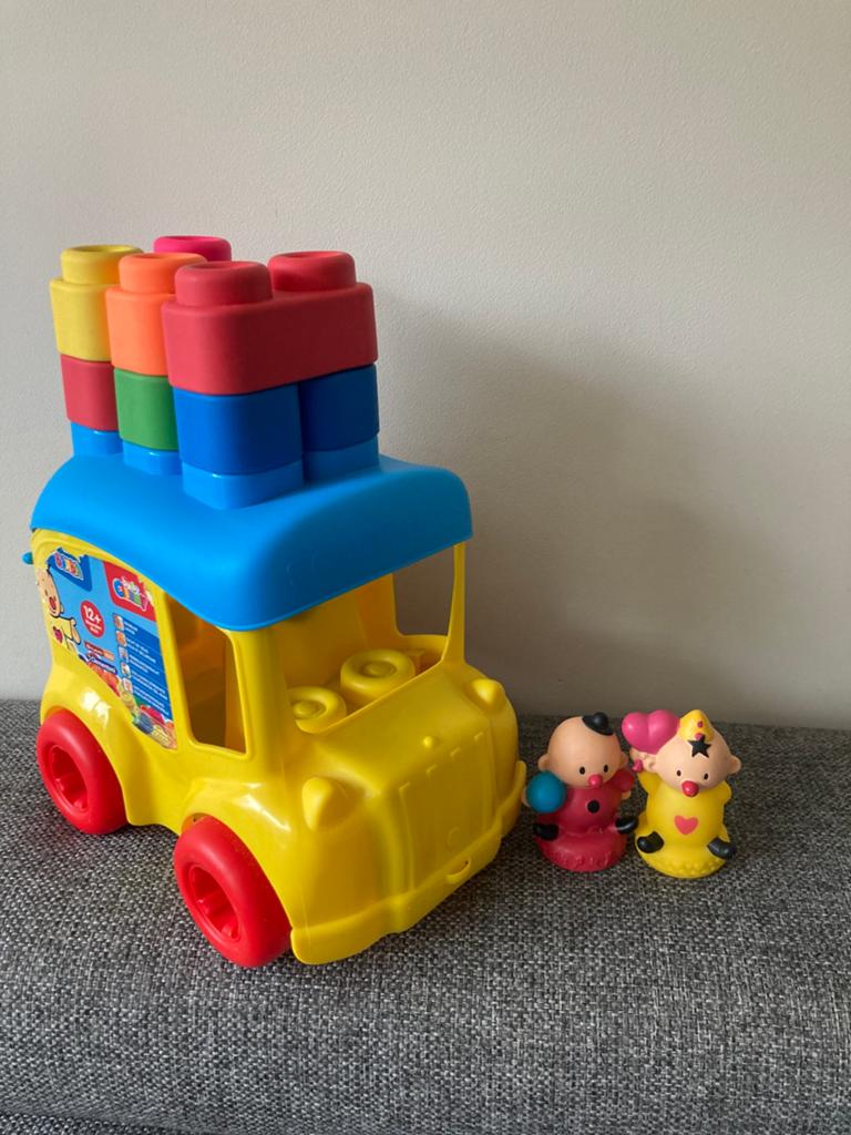 Bumba bus met blokken en poppetjes, Ophalen, Gebruikt, Auto of Voertuig
