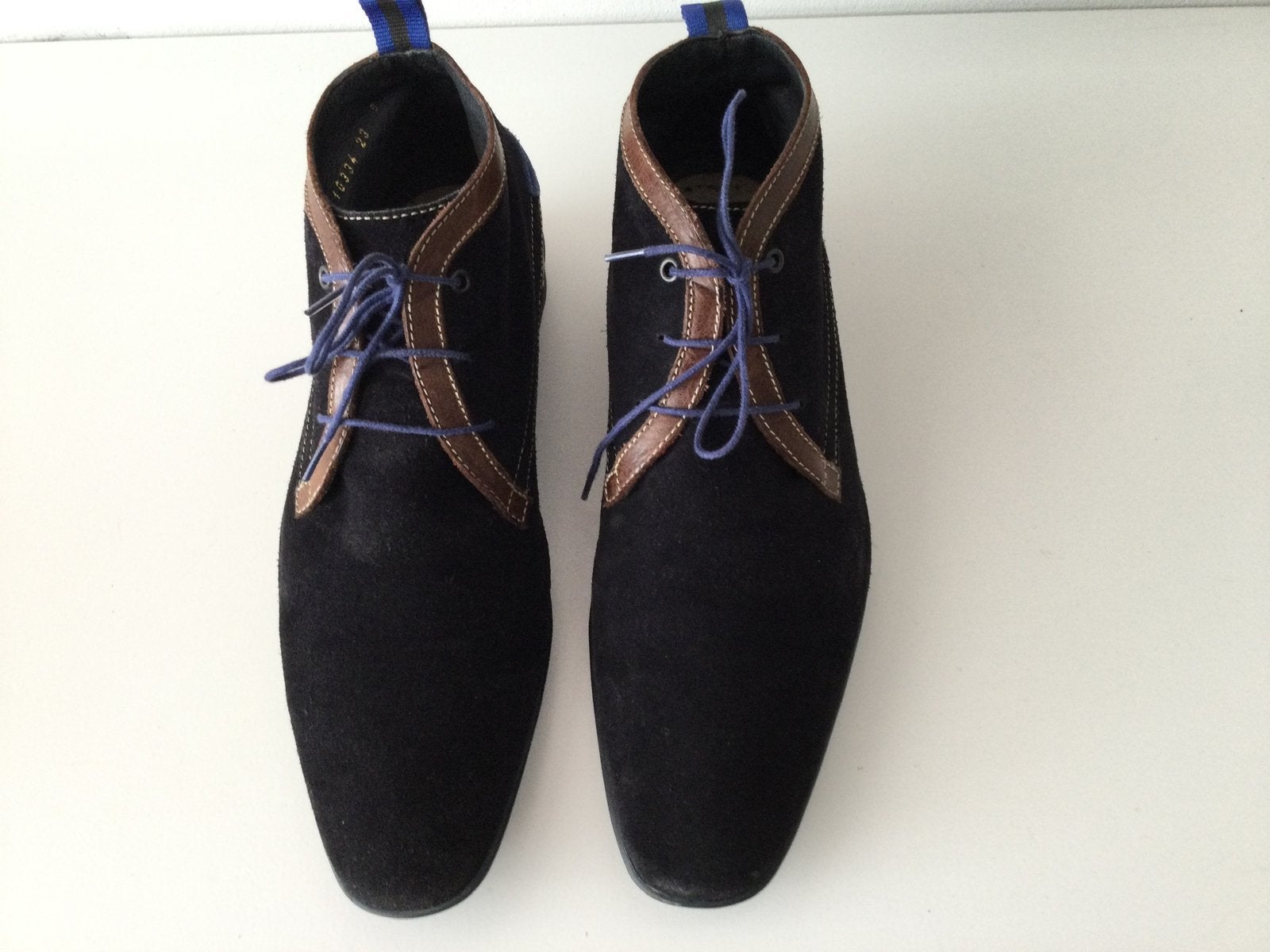 Flores van Bommel herenschoen suede, Kleding | Heren, Schoenen, Ophalen, Zo goed als nieuw, Blauw