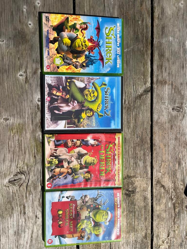 Shrek DVD Boxset - Shrek 1, 2, 3 & Kerst met Shrek, Cd's en Dvd's, Gebruikt, Boxset, Ophalen of Verzenden, Komedie