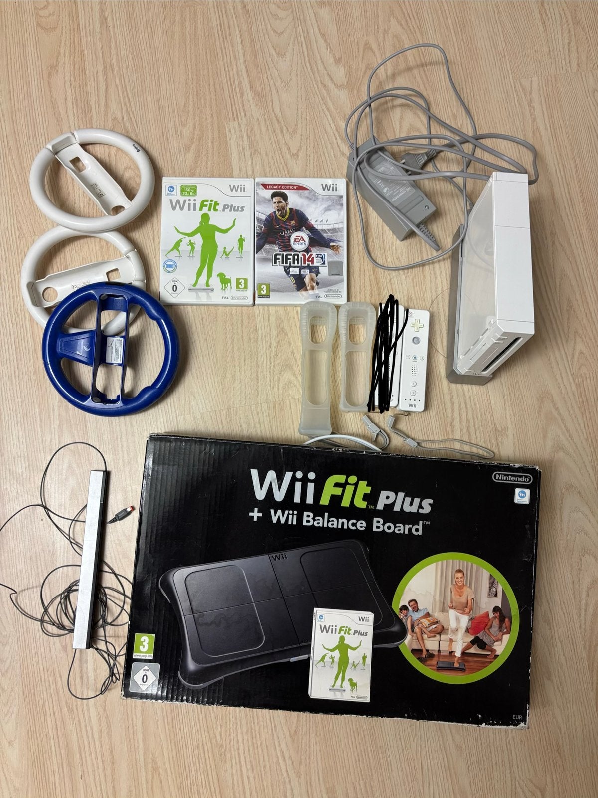 Wii + accessoires, Ophalen, Gebruikt, Met 1 controller, Met stuurtje