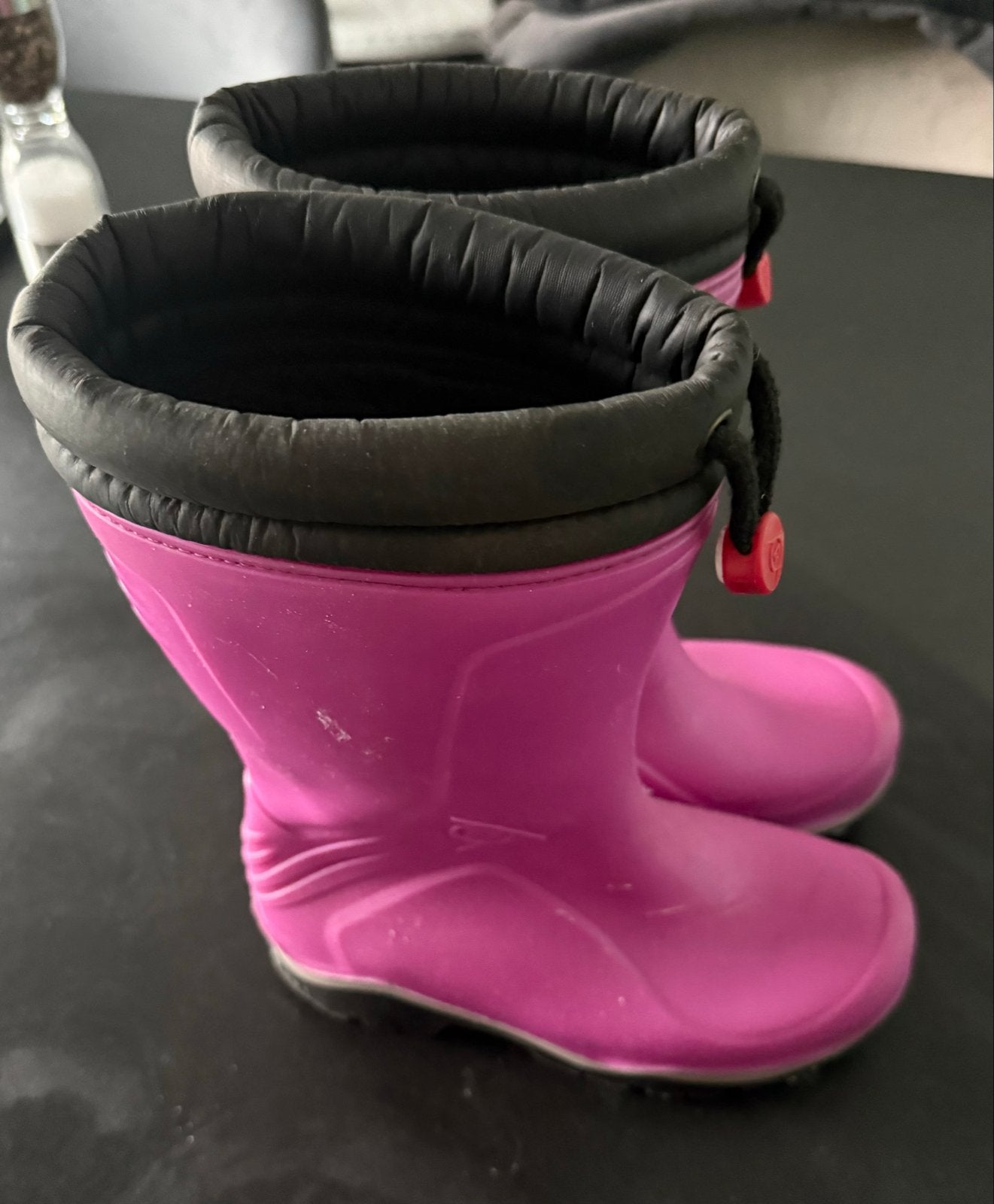 Gevoerde roze Dunlop laarzen maat 34, Kinderen en Baby's, Ophalen, Gebruikt, Jongen of Meisje, Laarzen