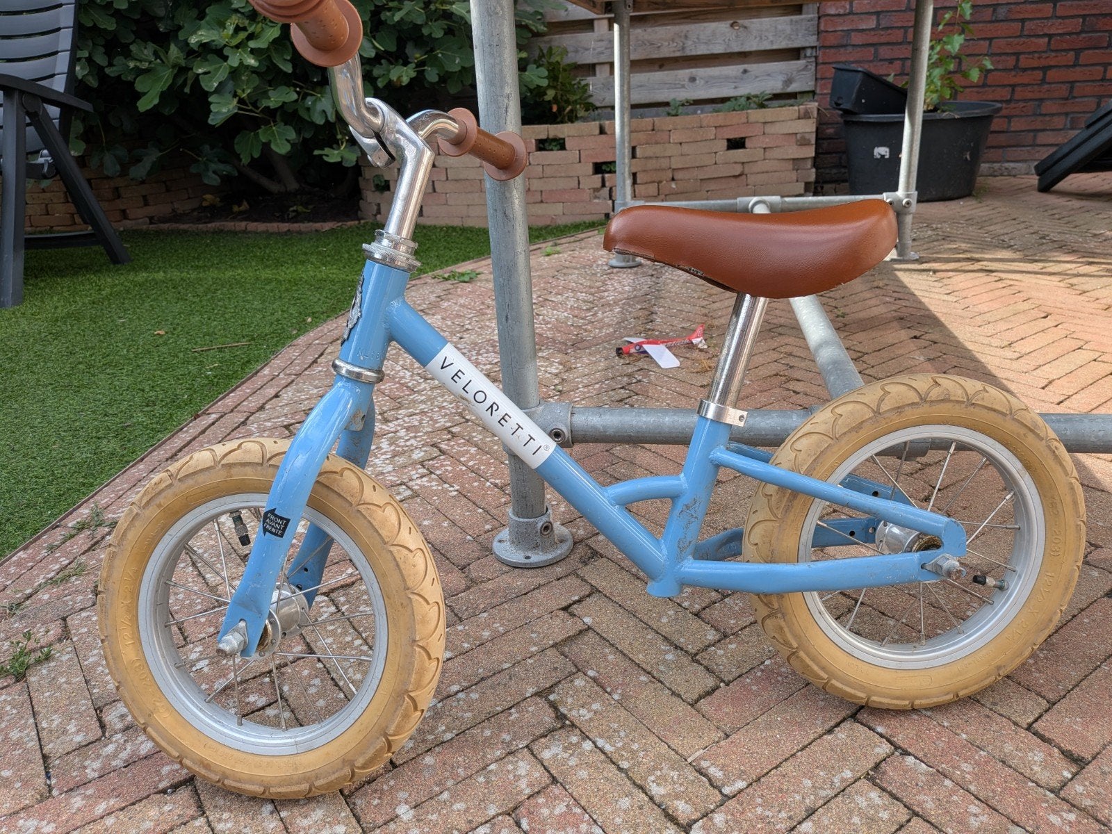 Veloretti loopfiets, lichtblauw, Ophalen, Gebruikt, 16 tot 20 inch, Veloretti