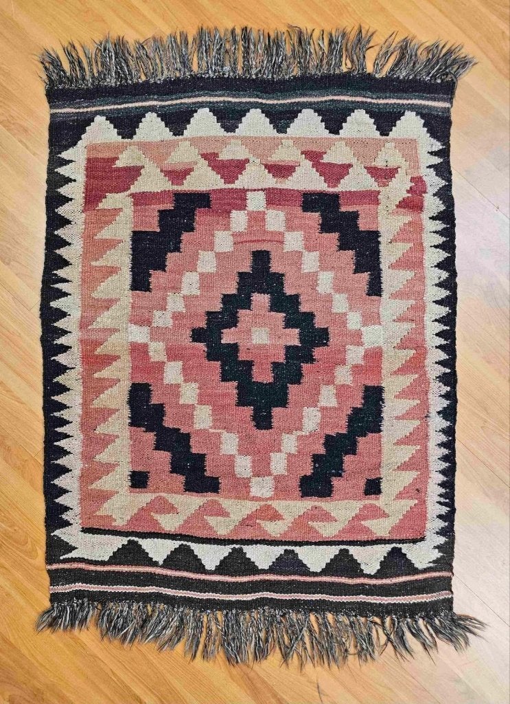 Vintage Kelim kleed 100/80 cm, 100 tot 150 cm, Djt@dejuistetoon.eu, Zo goed als nieuw, Mon Plaisir 19, Etten-Leur, Netherlands