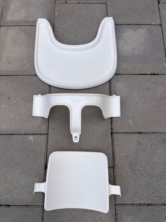 Stokke Tripp Trapp babyset en eetblad, Ophalen of Verzenden, Gebruikt