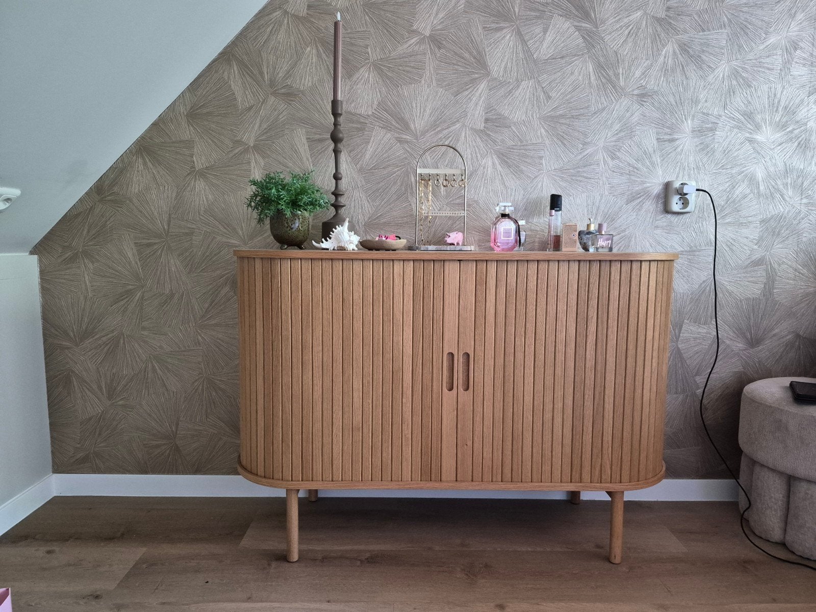 Dressoir LYNGVIG Jysk zgan, Ophalen of Verzenden, Zo goed als nieuw, 25 tot 50 cm, 100 tot 150 cm