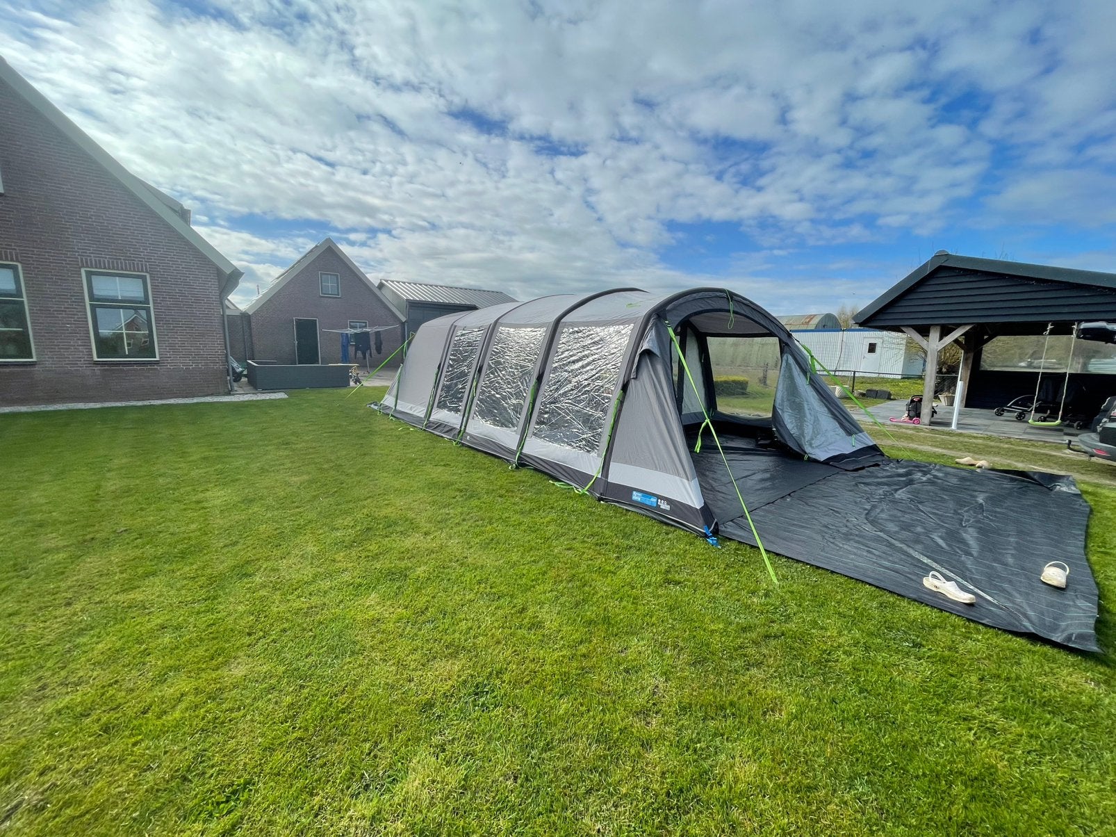 Kampa croyde 6 air, Caravans en Kamperen, Tenten, Ophalen, Zo goed als nieuw, Tot en met 4