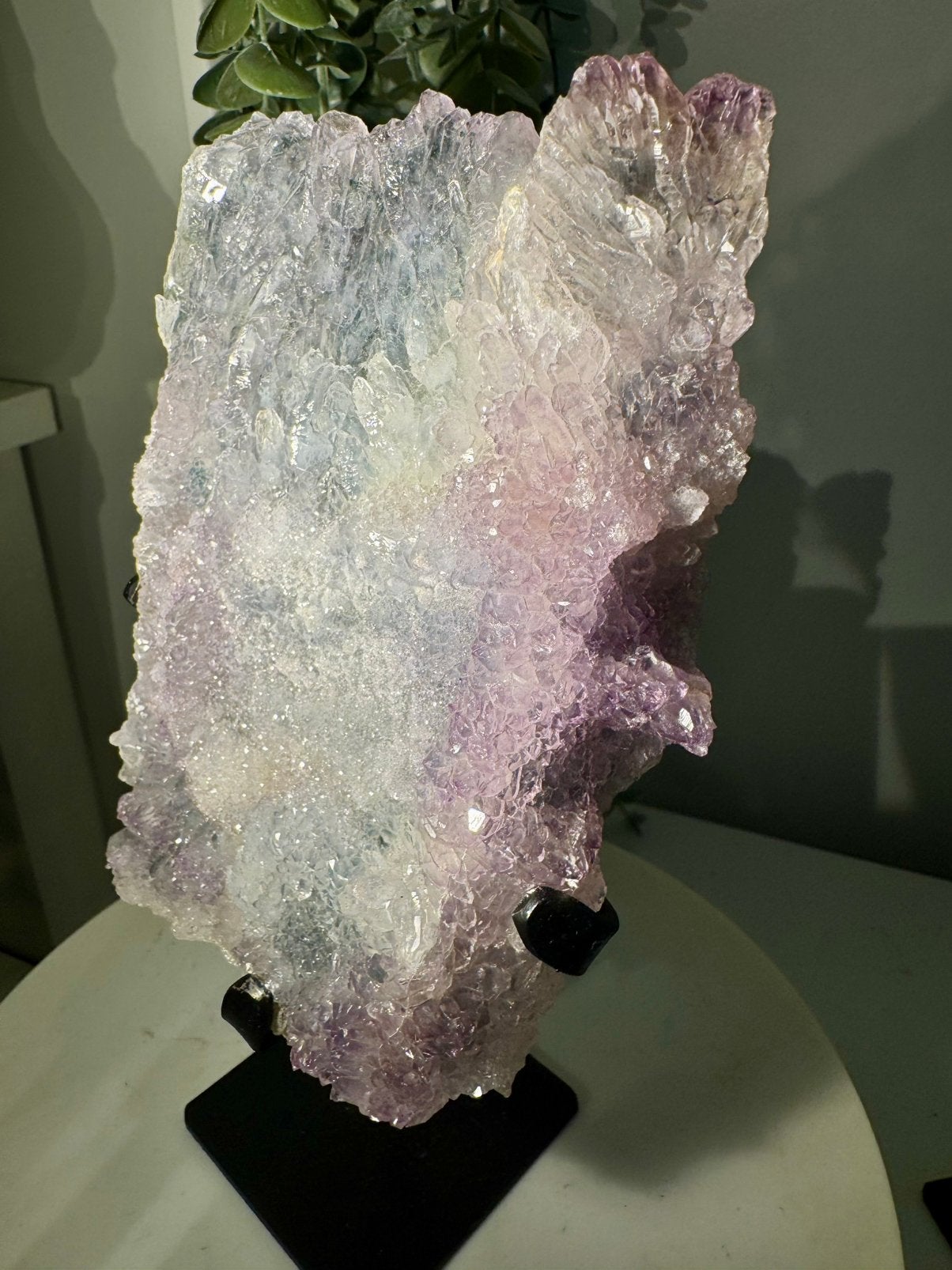Amethist roos op standaard, Ophalen of Verzenden, Mineraal