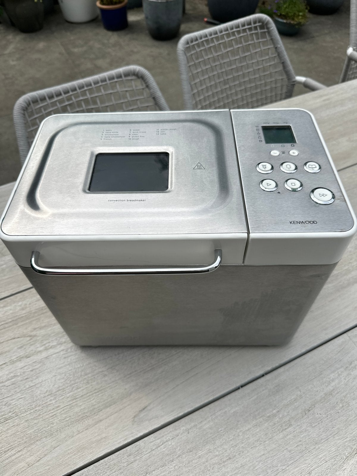 Kenwood BM350 Broodbakmachine - Zilver, zo goed als nieuw!, Witgoed en Apparatuur, Broodbakmachines, 800 tot 1200 gram deeg, Zo goed als nieuw