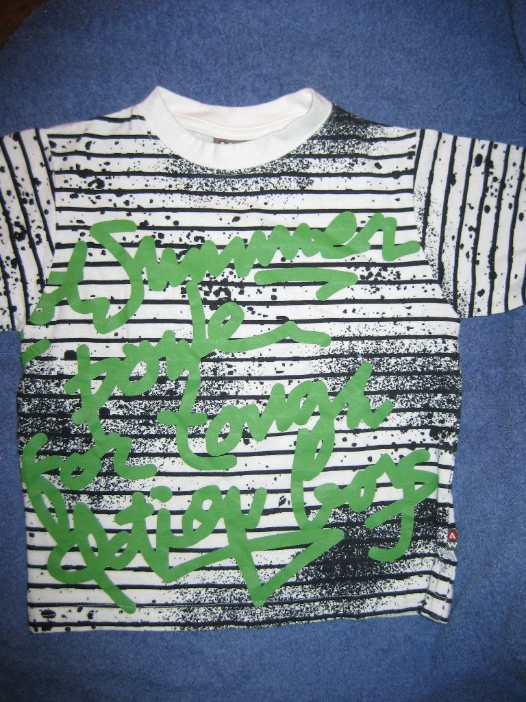 Gestreepd shirt, 104, AKMO, Ophalen of Verzenden, Zo goed als nieuw, Jongen, Shirt of Longsleeve
