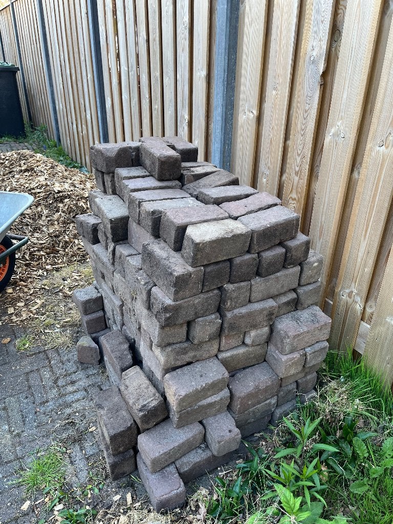 Gratis straatstenen, Ophalen, Gebruikt, Beton, Klinkers