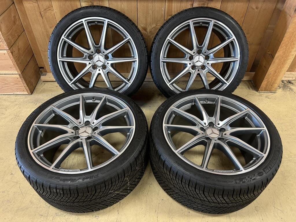 Mercedes GT AMG velgen 19/20inch 5x112 Breedset winterbanden, Ophalen, Gebruikt, 295 mm, Banden en Velgen