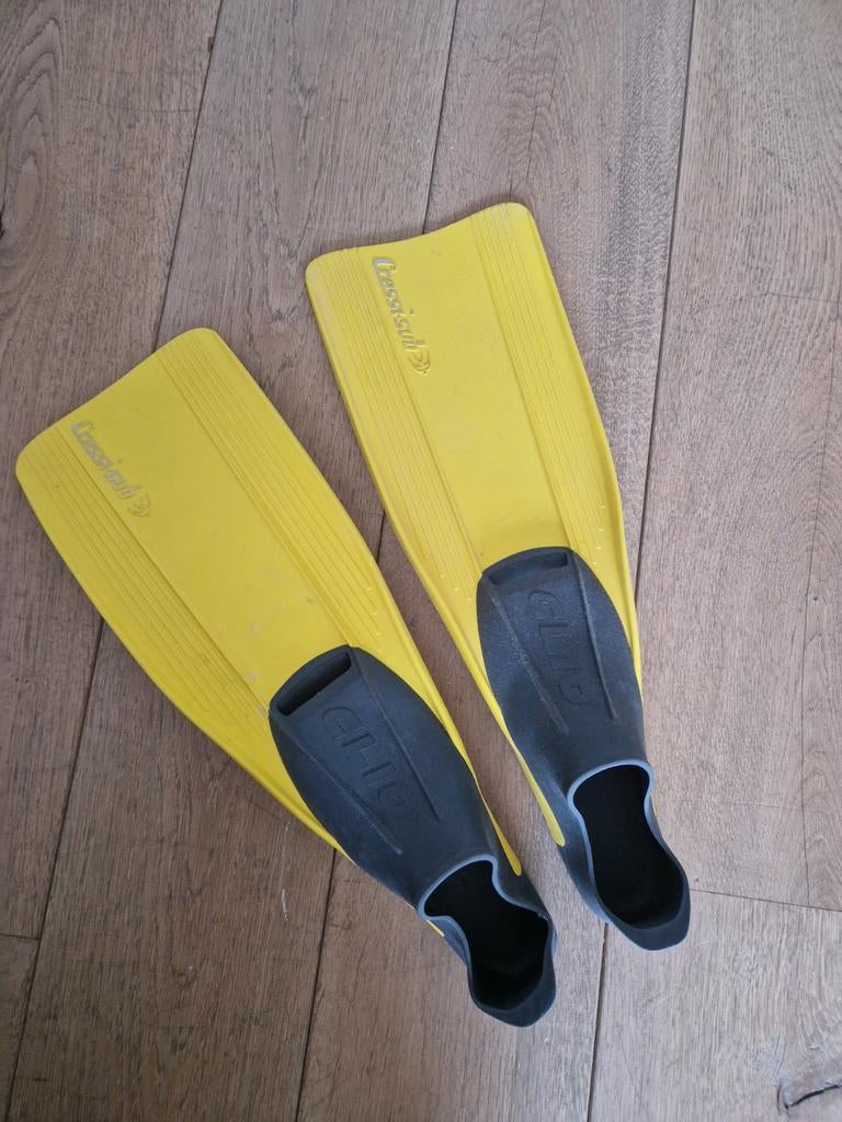 Gele zwemvliezen maat 39/40, Ophalen, Gebruikt, Snorkelvinnen