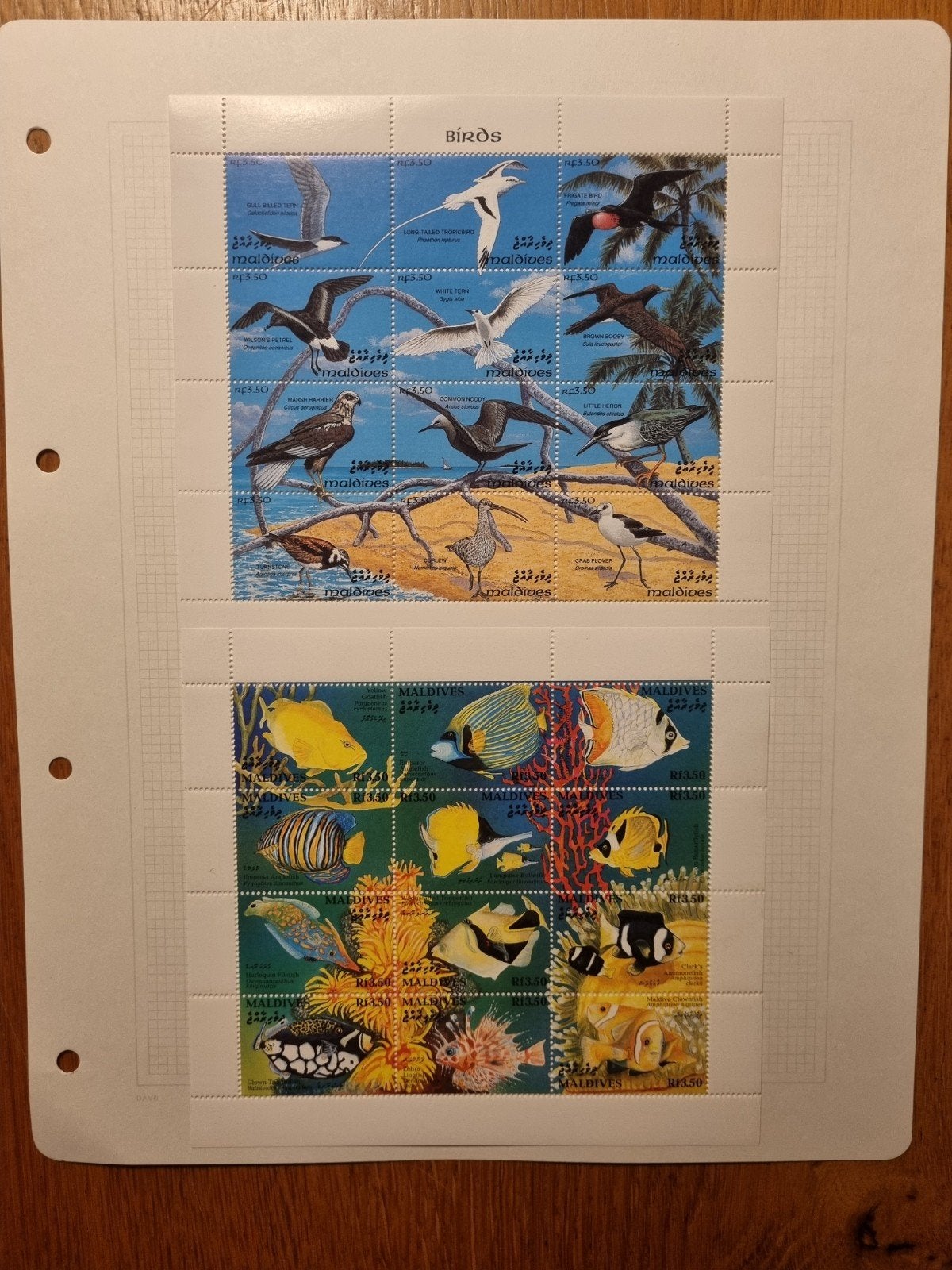 Maldiven postzegelcollectie: Dieren, vogels en zeeleven, Ophalen of Verzenden