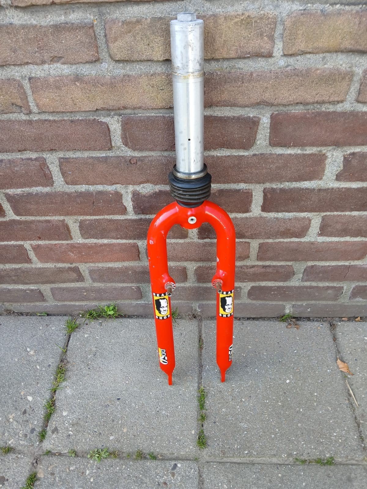 26" Cannondale Fatty Headshock voorvork., Ophalen, Gebruikt, Rode Cannondale Headshock voorvork., Voorvork