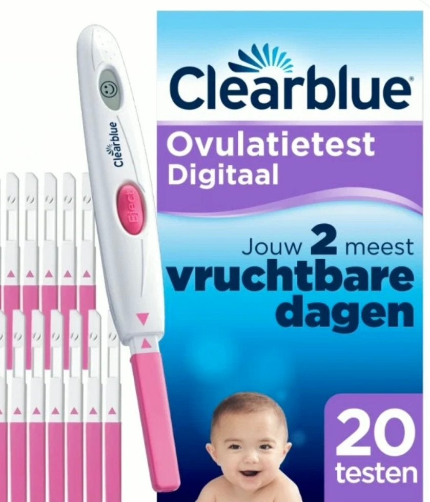 Clearblue Digitale Ovulatietest - 20 testen, Kinderen en Baby's, Verzenden, Nieuw