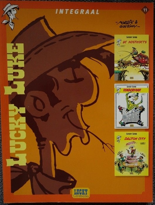 Lucky Luke bundel 11: De Postkoets, Tenderfoot, Dalton City, Boeken, Eén stripboek, Ophalen of Verzenden, Gelezen, Morris & Goscinny