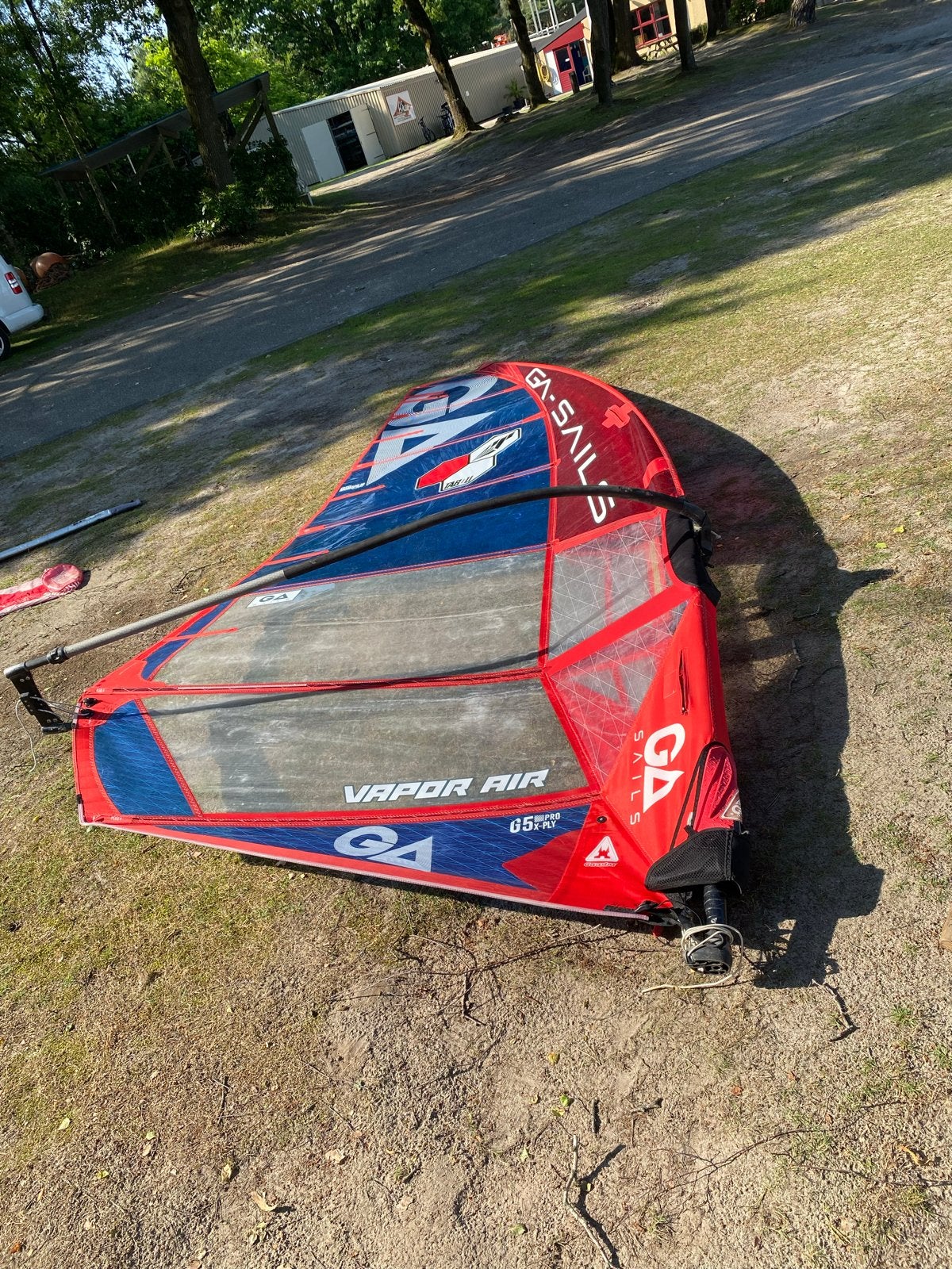 GA Vapor 8.0 met 100% 490 Mast en Carbon Giek, Gebruikt, Gaastra, Ophalen of Verzenden, 8 m² of meer