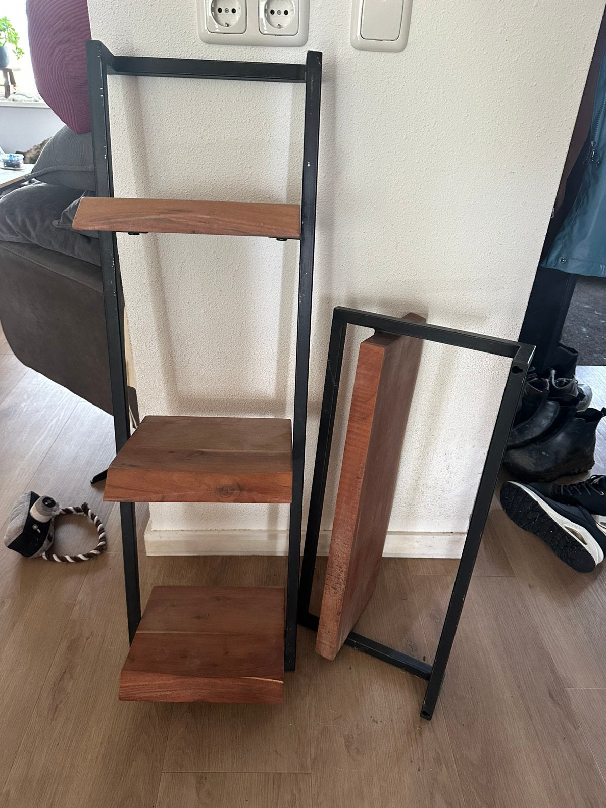 2 leuke mango houten planken, Ophalen, Zo goed als nieuw