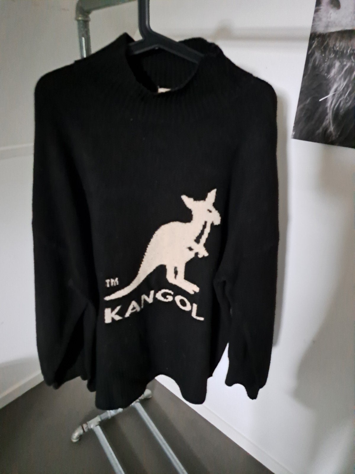 H&M Kangool trui zwart maal xl, Ophalen of Verzenden, Zo goed als nieuw, Maat 46/48 (XL) of groter, Zwart