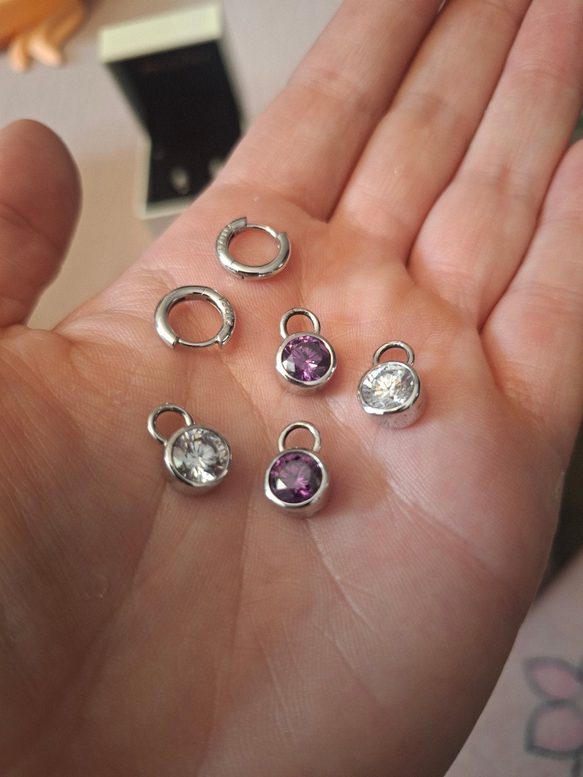 zinzi oorbellen met bedels, Ophalen, Zo goed als nieuw, Zilver, Zilver