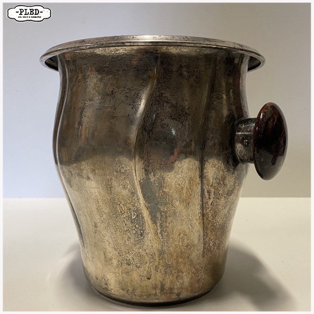 Verzilverde Palissander wijnkoeler champagnekoeler WMF 1930s, Ophalen of Verzenden