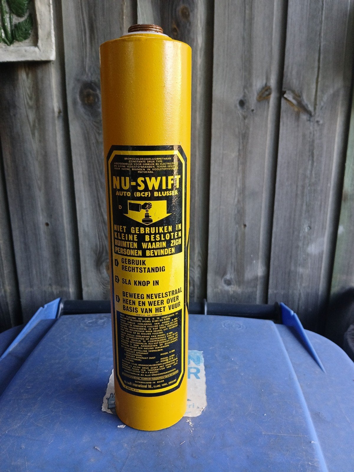 Brandblusser Nu Swift halon patroon, Huis en Inrichting, Brandblussers en Brandkasten, Ophalen of Verzenden, Gebruikt, Brandblusser