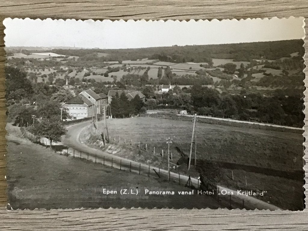 Epen Panorama vanaf Hotel Krijtland ca 1960, Verzenden, 1940 tot 1960, Gelopen, Limburg