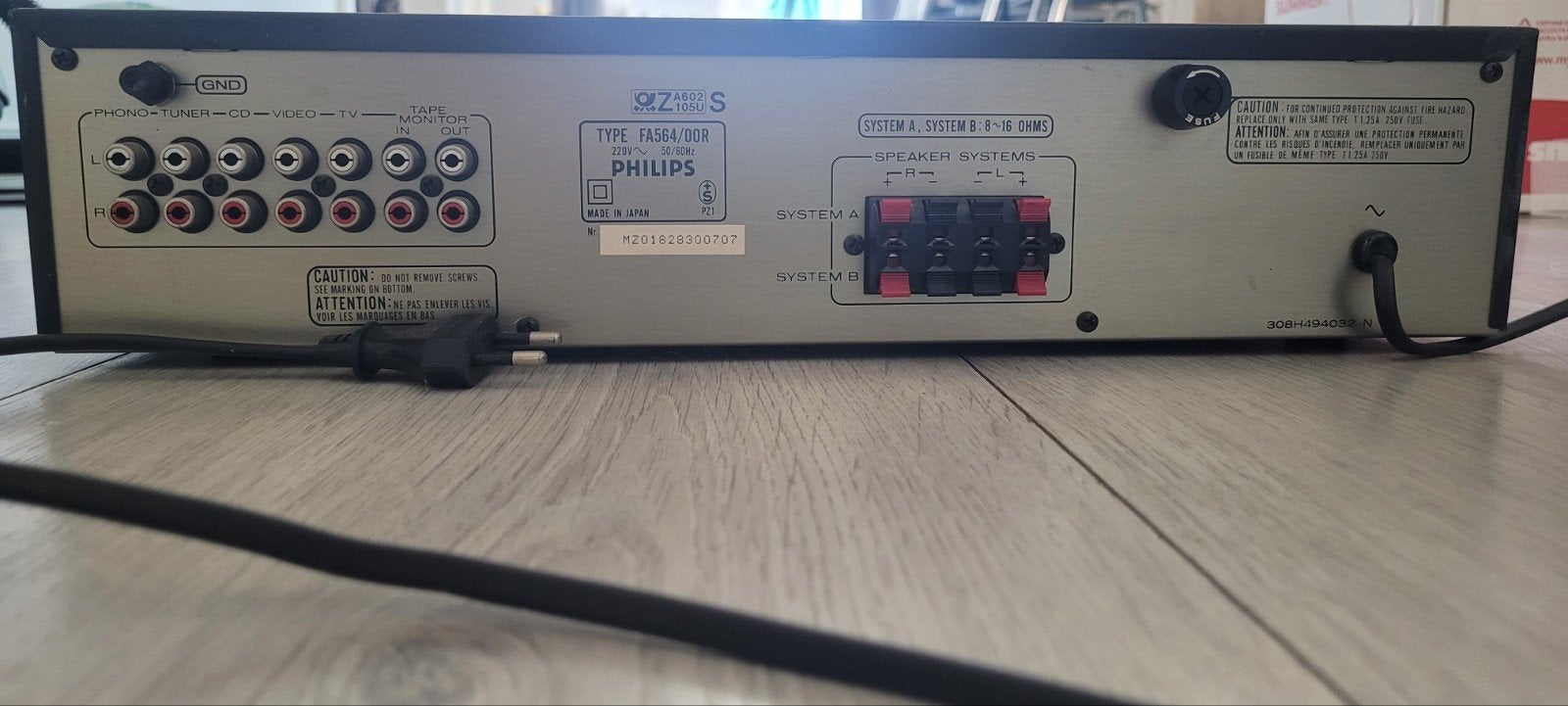 Vintage PHILIPS FA564 Geïntegreerde Stereo Versterker, Overige merken, Gebruikt, Ophalen of Verzenden, Minder dan 60 watt