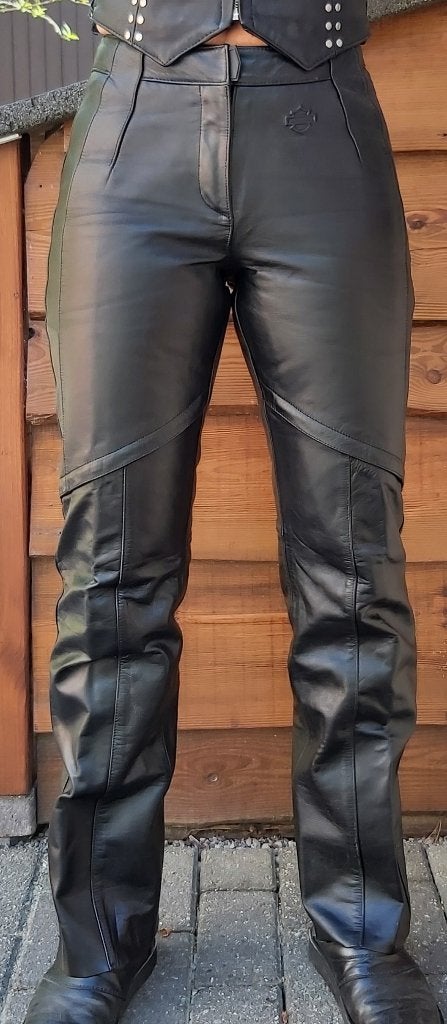 Leren Harley Davidson Broek, Broek | leer, Harley Davidson, Ophalen of Verzenden, Dames