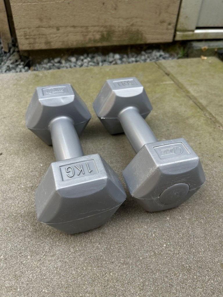 4x 1kg dumbells, Ophalen, Gebruikt, Benen, Dumbbell