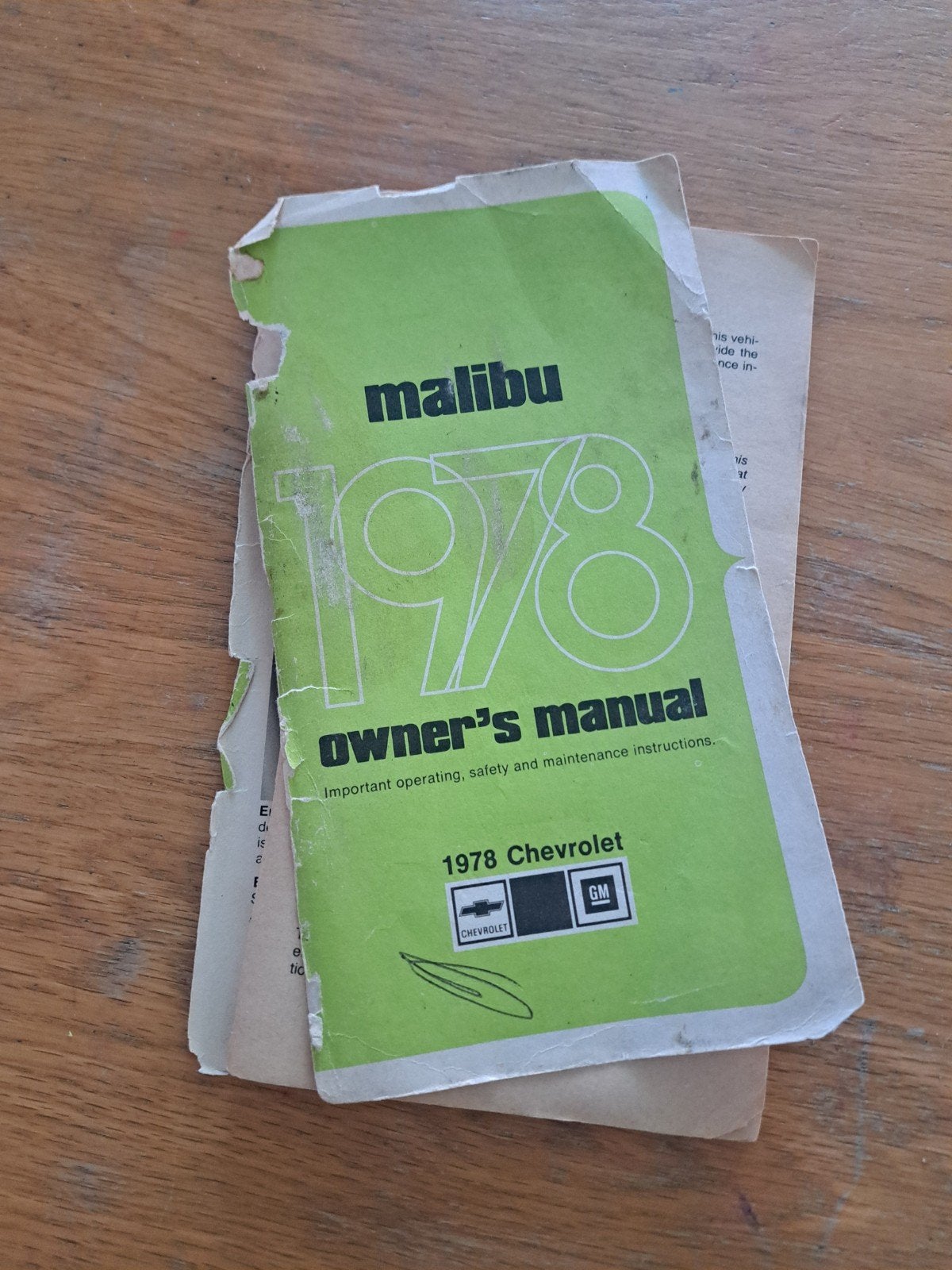 1978 Chevrolet Malibu Gebruikershandleiding, Ophalen of Verzenden