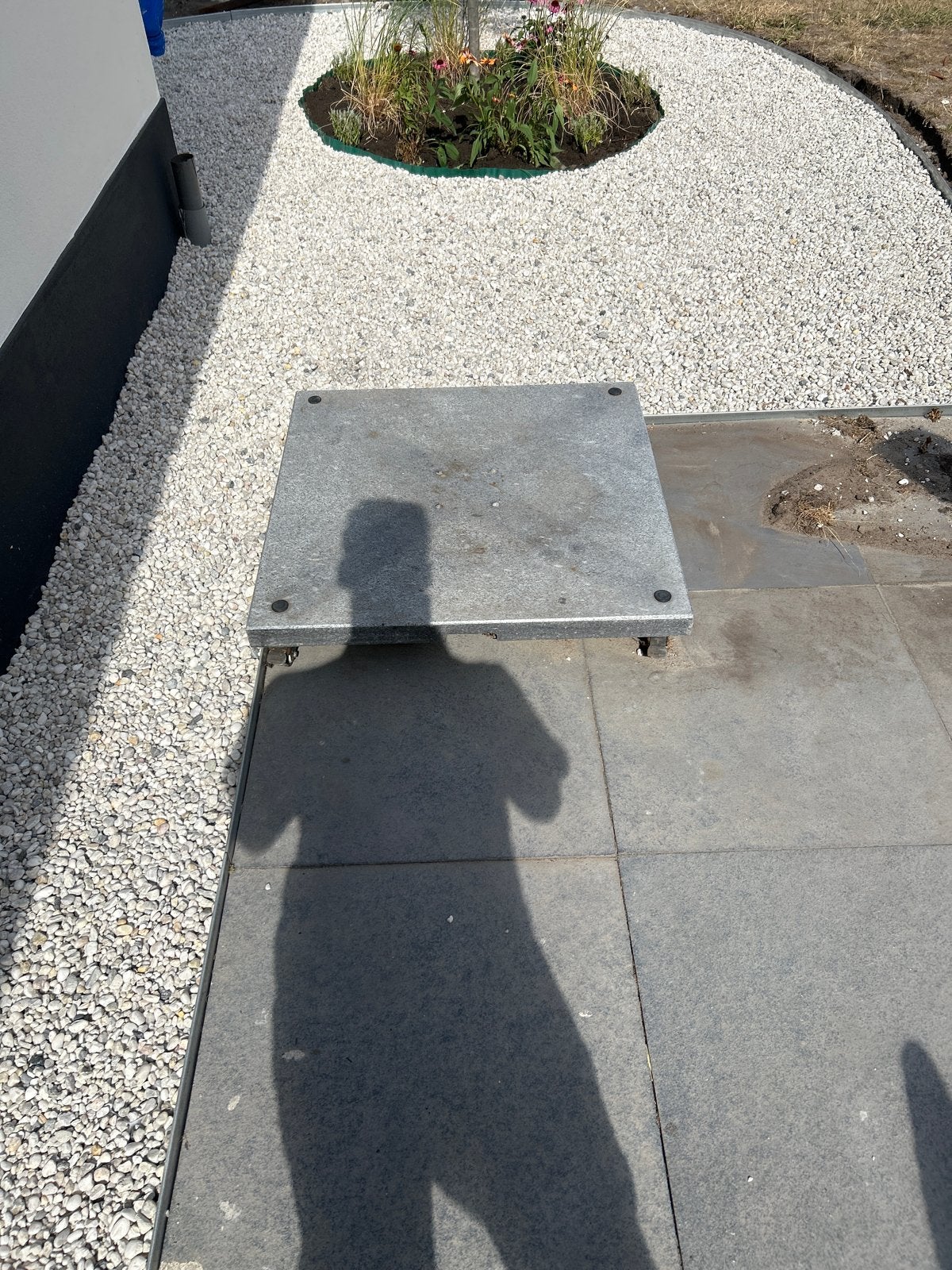 Parasolvoet met zwenkwiel, Ophalen, Gebruikt, Minder dan 1 meter, Parasolvoet