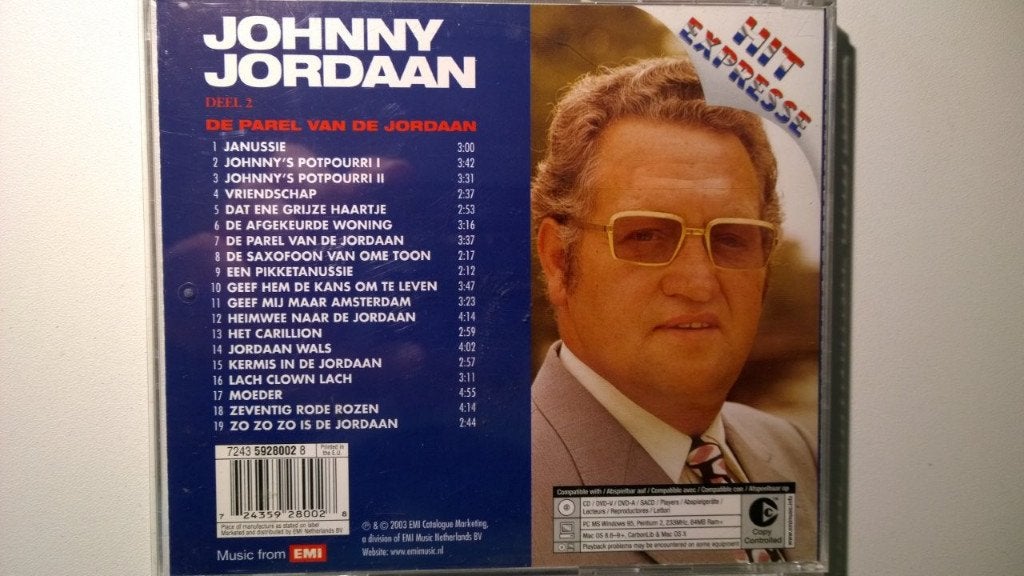Johnny Jordaan - Deel 2 De Parel Van De Jordaan, Ophalen of Verzenden, Zo goed als nieuw, Levenslied of Smartlap, Album