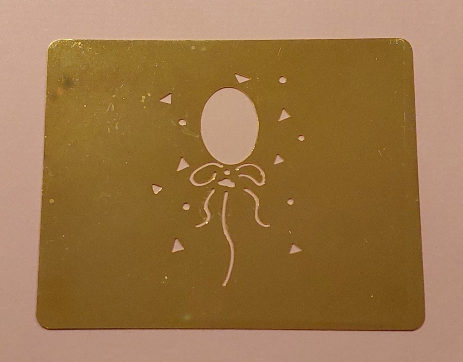 Embossing mal (messing) - Ballon, Ophalen of Verzenden, Zo goed als nieuw, Overige thema's, Pons of Mal